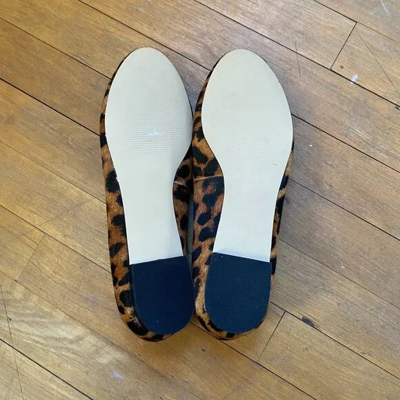 Talbots - Ryan Leopard Haircalf Flats - Picture 8 of 9